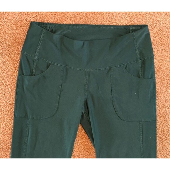 Like New Jofit Touring Low-Rise Flare Pants 32" L Green Stretch Pockets M - Picture 4 of 9